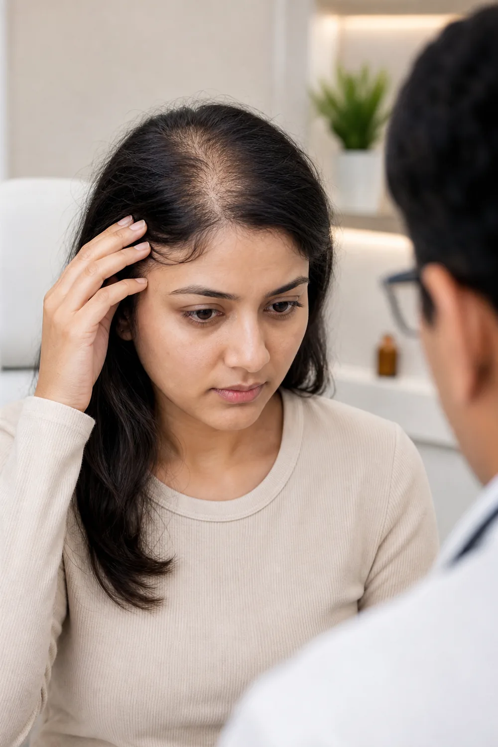 Hair loss consultation at ReGlow Clinic, Pune